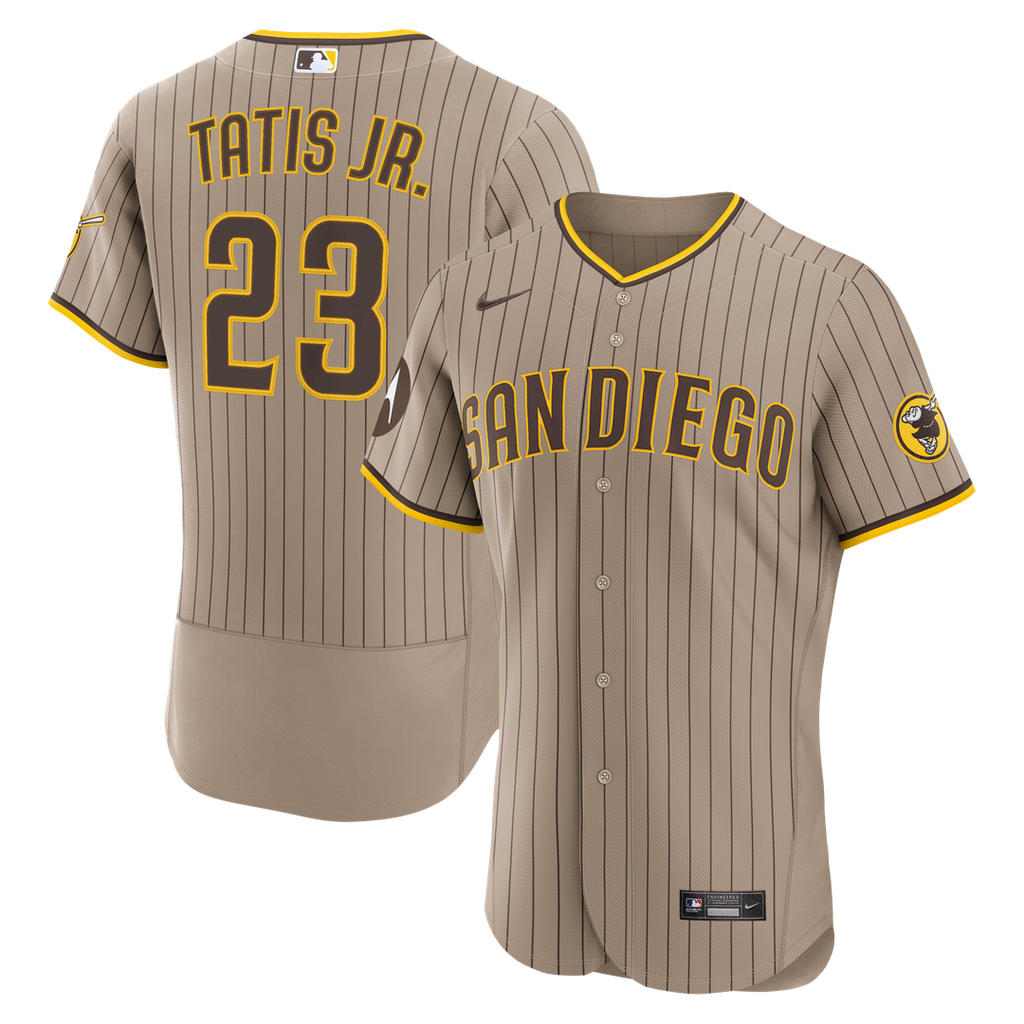 San Diego Padres Fernando Tatis Jr. | Nike White Home Authentic Sponsor Patch Jersey