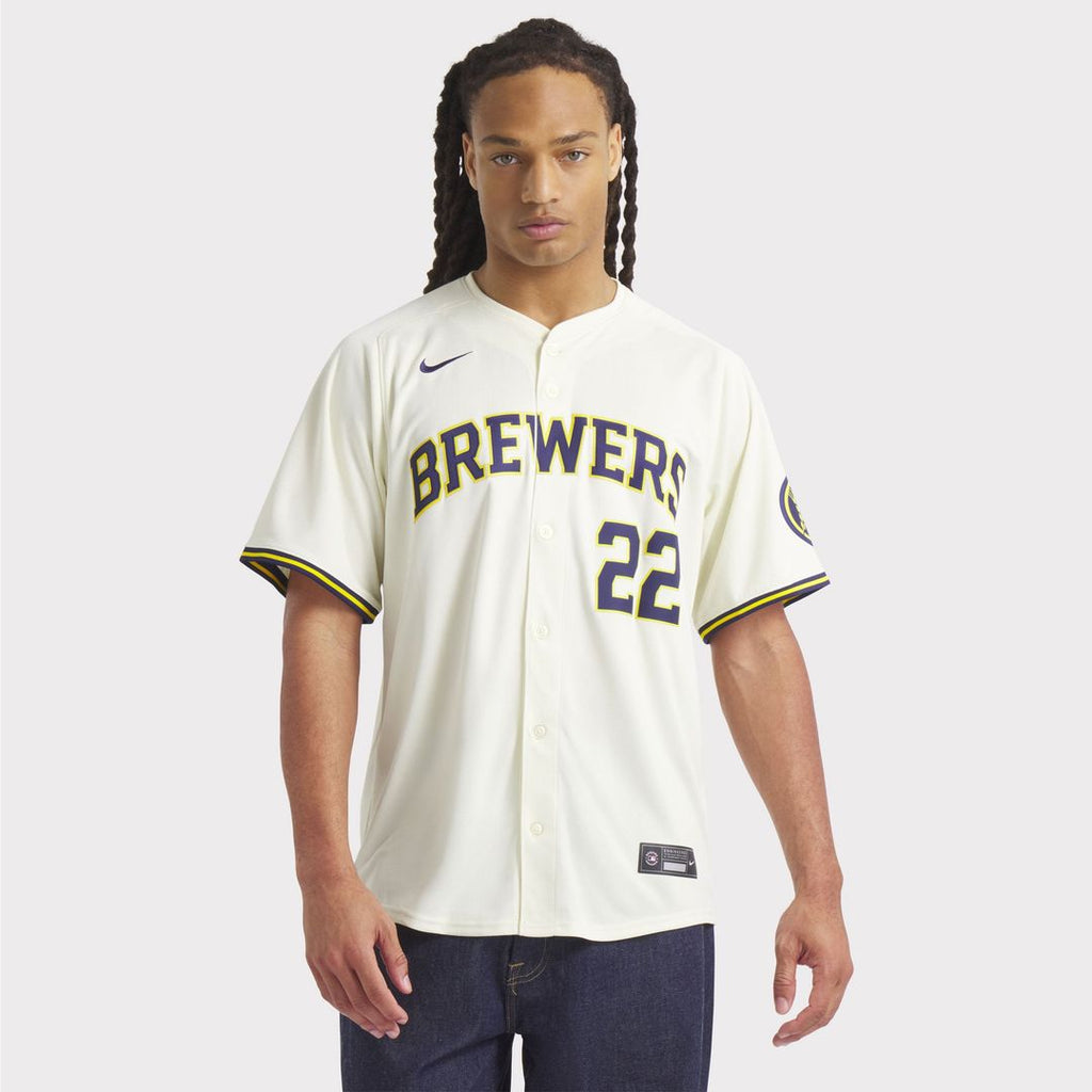 Milwaukee Brewers Christian Yelich | Nike Cream Home Limited Player Jersey