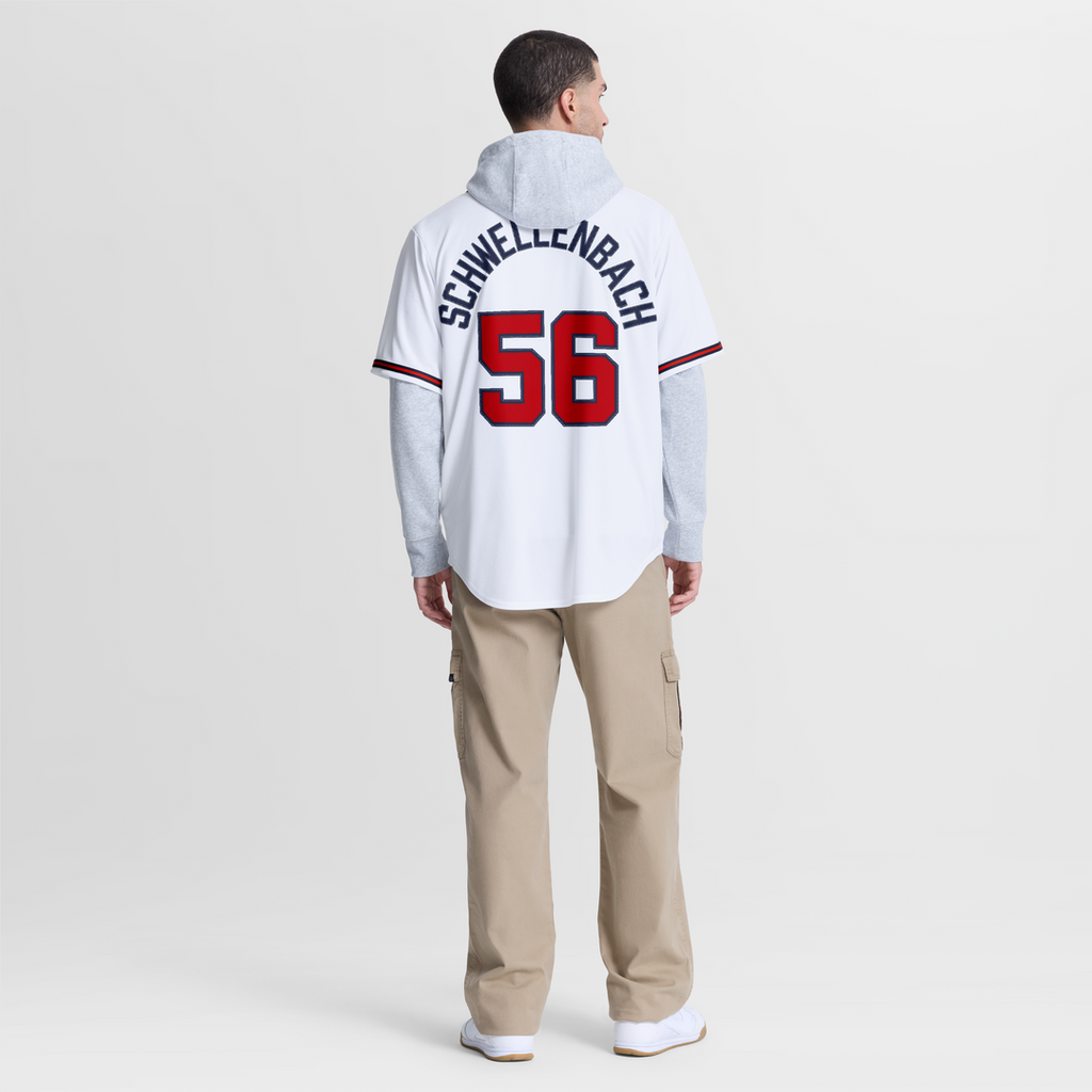 Atlanta Braves Spencer Schwellenbach | Nike White Home Replica Jersey