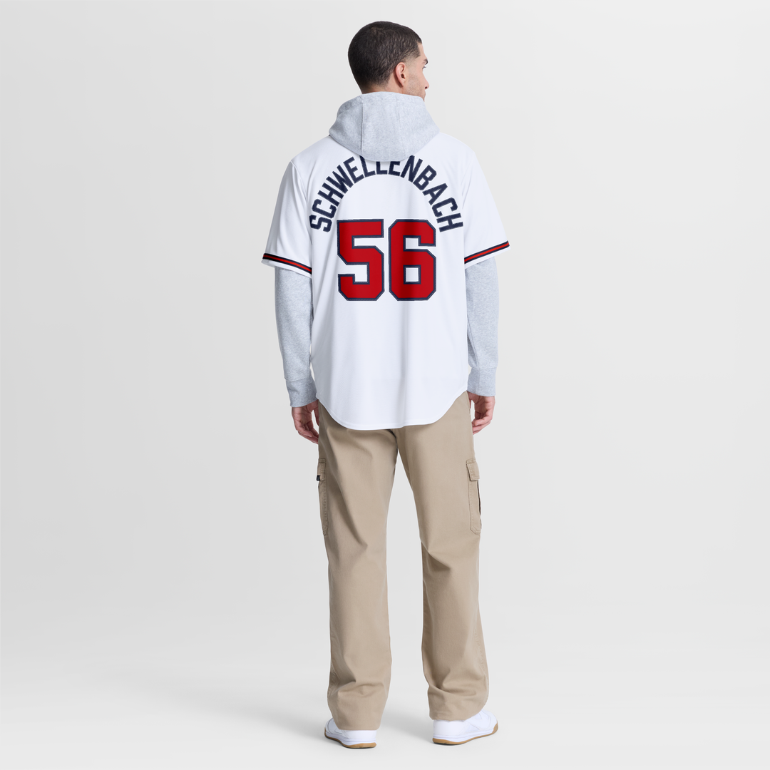Atlanta Braves Spencer Schwellenbach | Nike White Home Replica Jersey