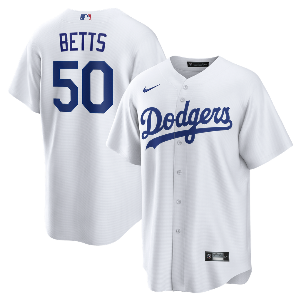 Los Angeles Dodgers Mookie Betts | Nike White Home Replica Jersey
