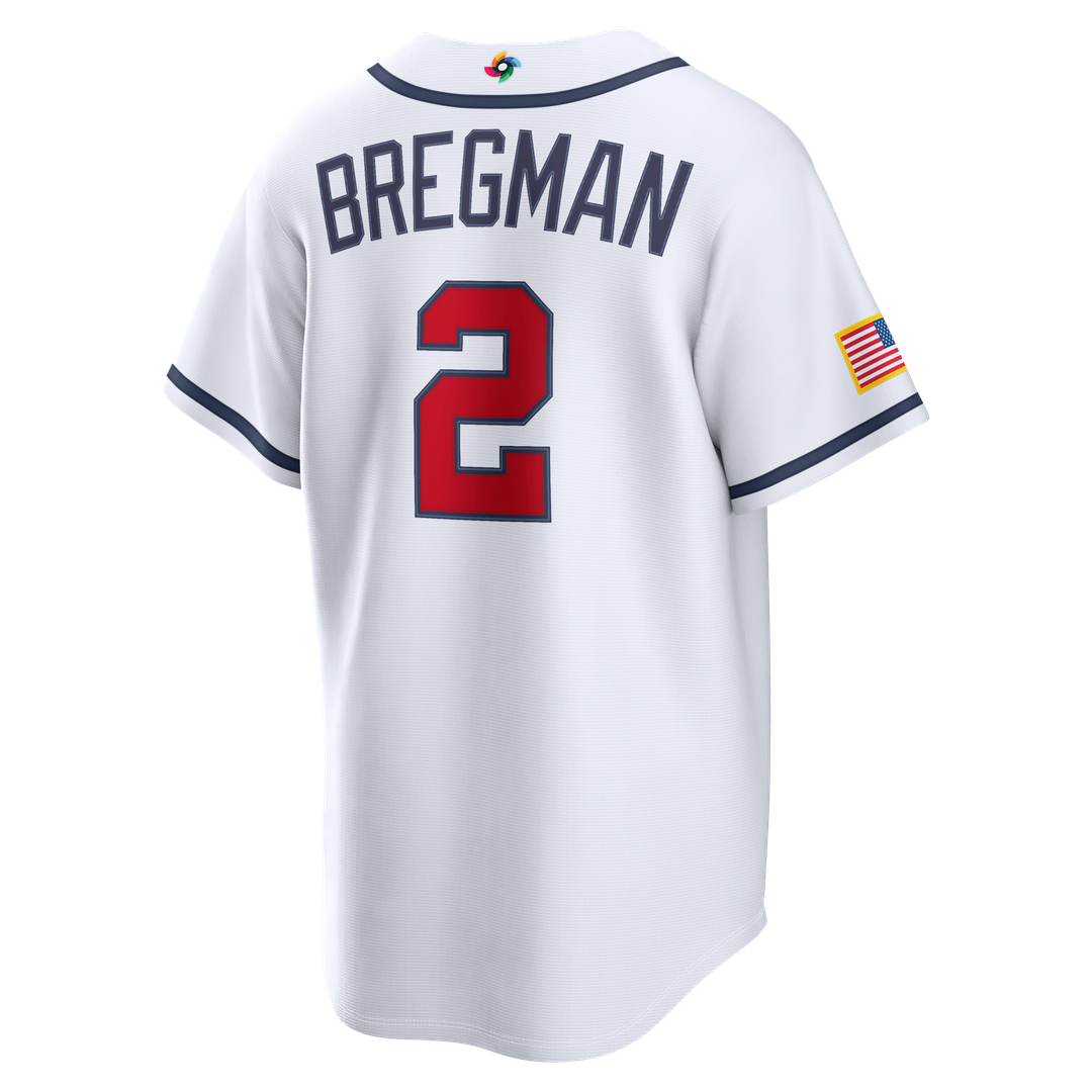 USA Baseball Alex Bregman | Nike White 2026 World Baseball Classic Home Stadium Jersey