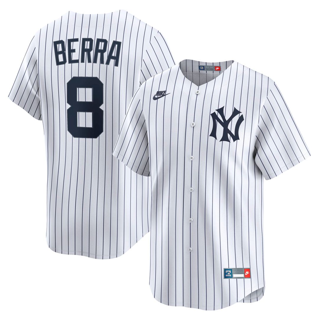 New York Yankees Yogi Berra | Nike White Cooperstown Collection Limited Jersey