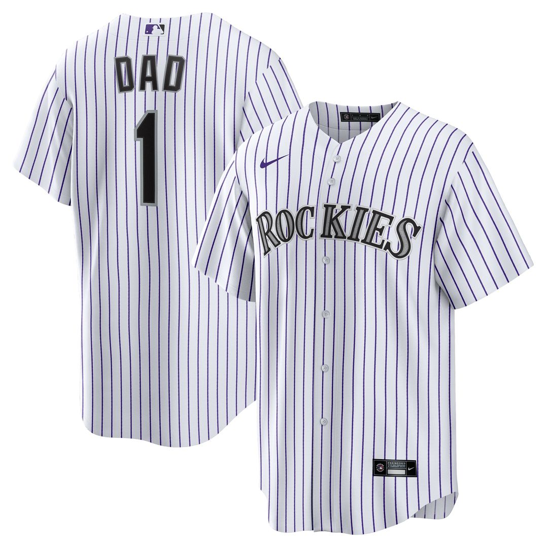Colorado Rockies | Nike White #1 Dad Home Replica Jersey