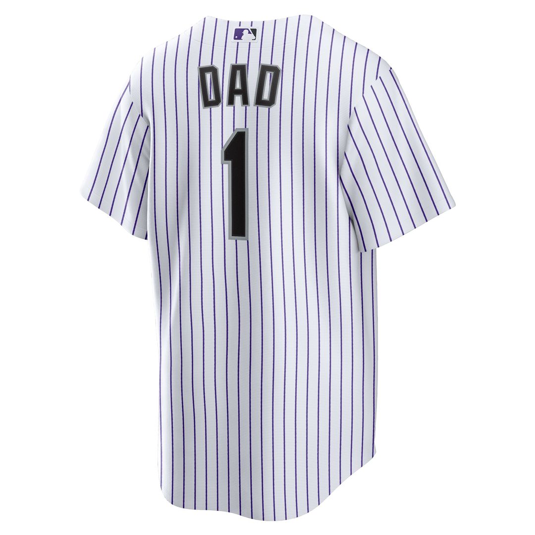 Colorado Rockies | Nike White #1 Dad Home Replica Jersey