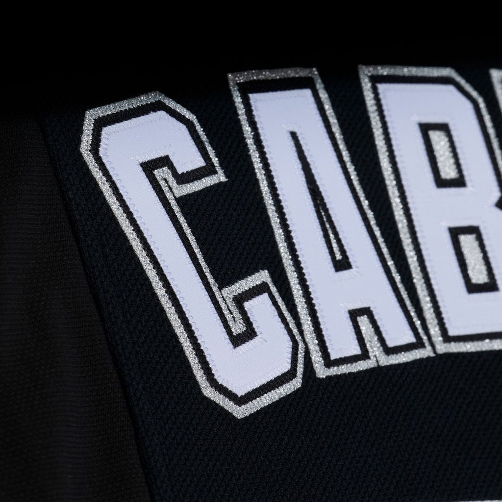 Florida Marlins Miguel Cabrera | Mitchell & Ness Black 2003 Cooperstown Mesh Batting Practice Button-Up Jersey