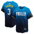 Philadelphia Phillies Bryce Harper | Nike Blue City Connect Limited Player Jersey