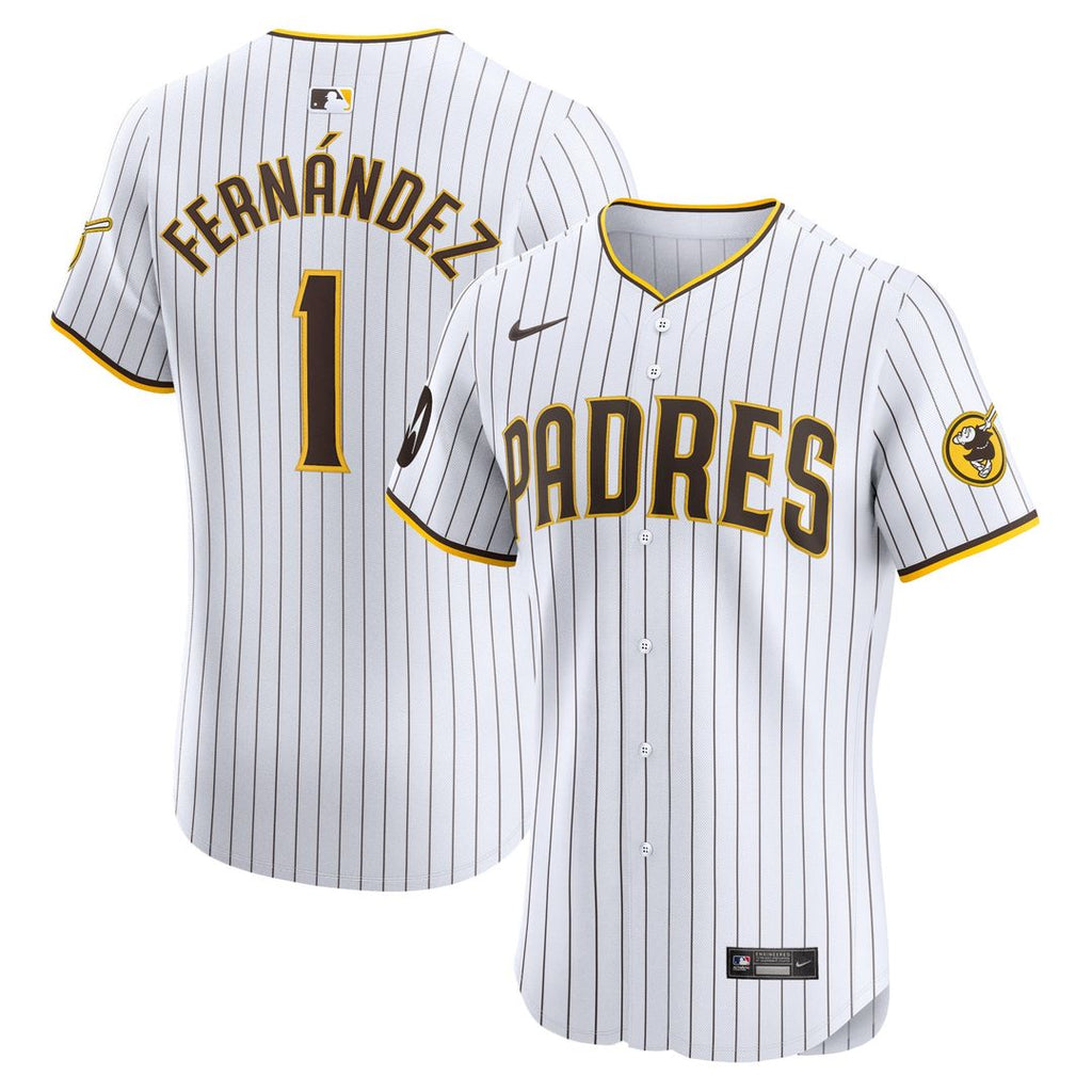 San Diego Padres Tony Fernández | Nike White Home Elite Sponsor Patch Player Jersey