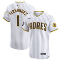 San Diego Padres Tony Fernández | Nike White Home Elite Sponsor Patch Player Jersey
