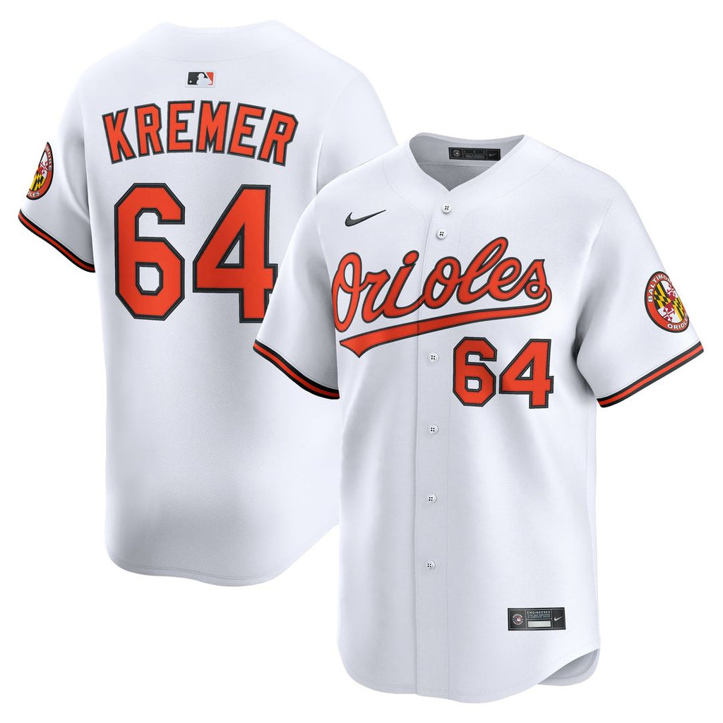 Baltimore Orioles Dean Kremer | Nike White Home Limited Player Jersey