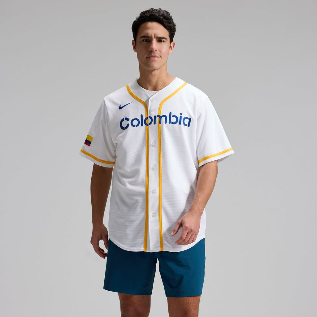 Colombia Baseball | Nike White 2026 World Baseball Classic Home Stadium Jersey