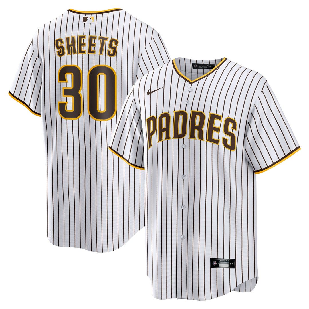 San Diego Padres Gavin Sheets | Nike White Home Replica Jersey