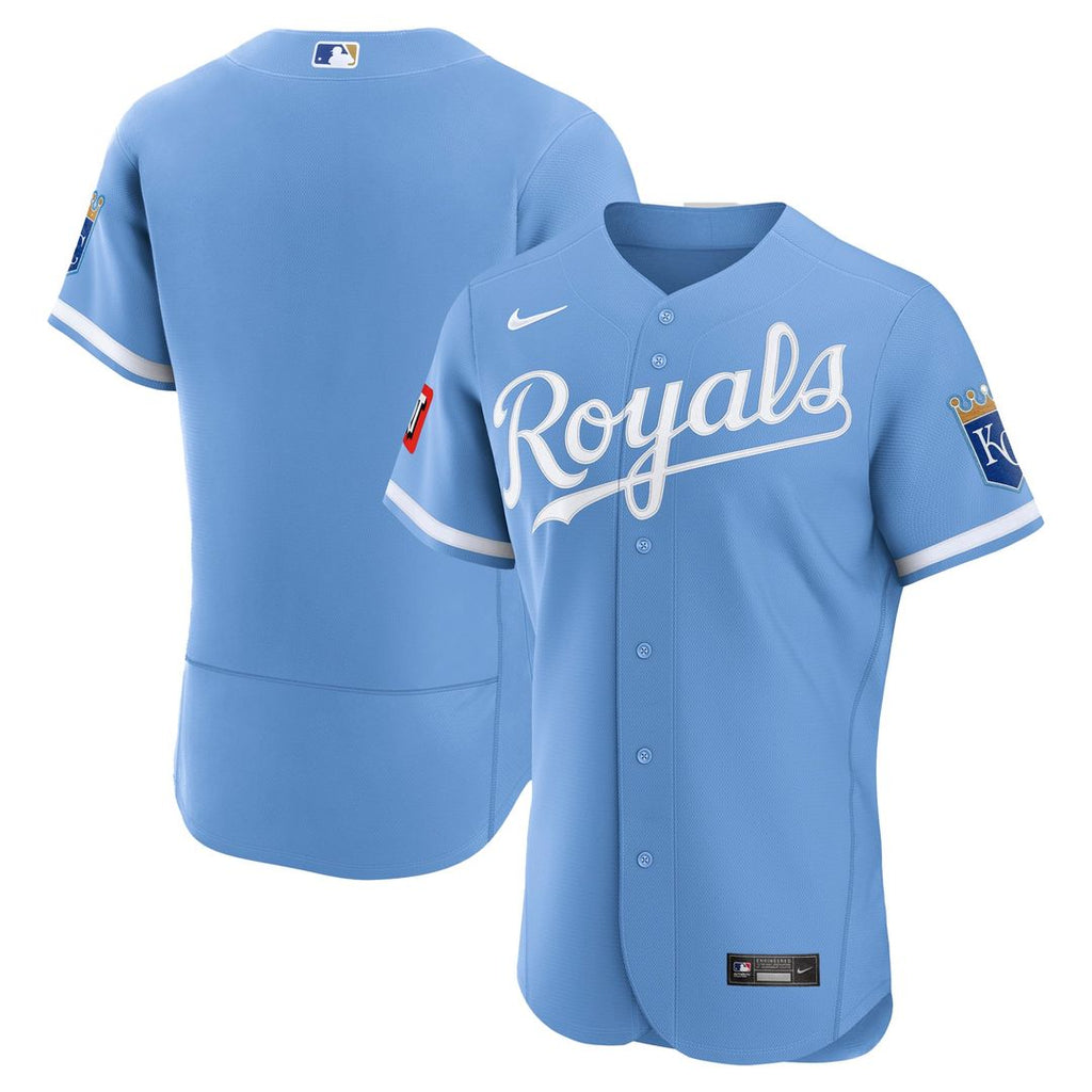 Kansas City Royals | Nike Light Blue Alternate Sponsor Patch Authentic Jersey
