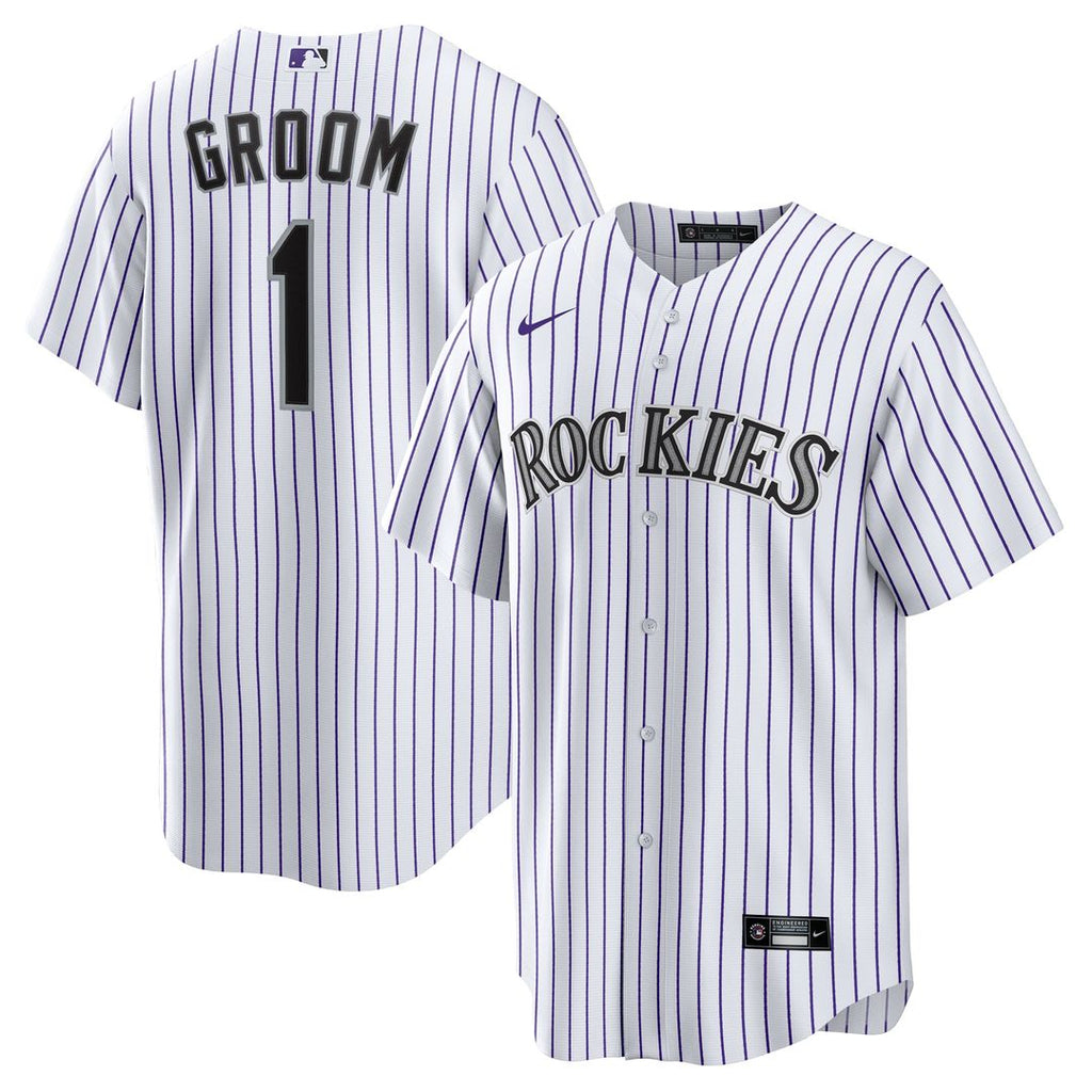 Colorado Rockies | Nike White #1 Groom Home Replica Jersey