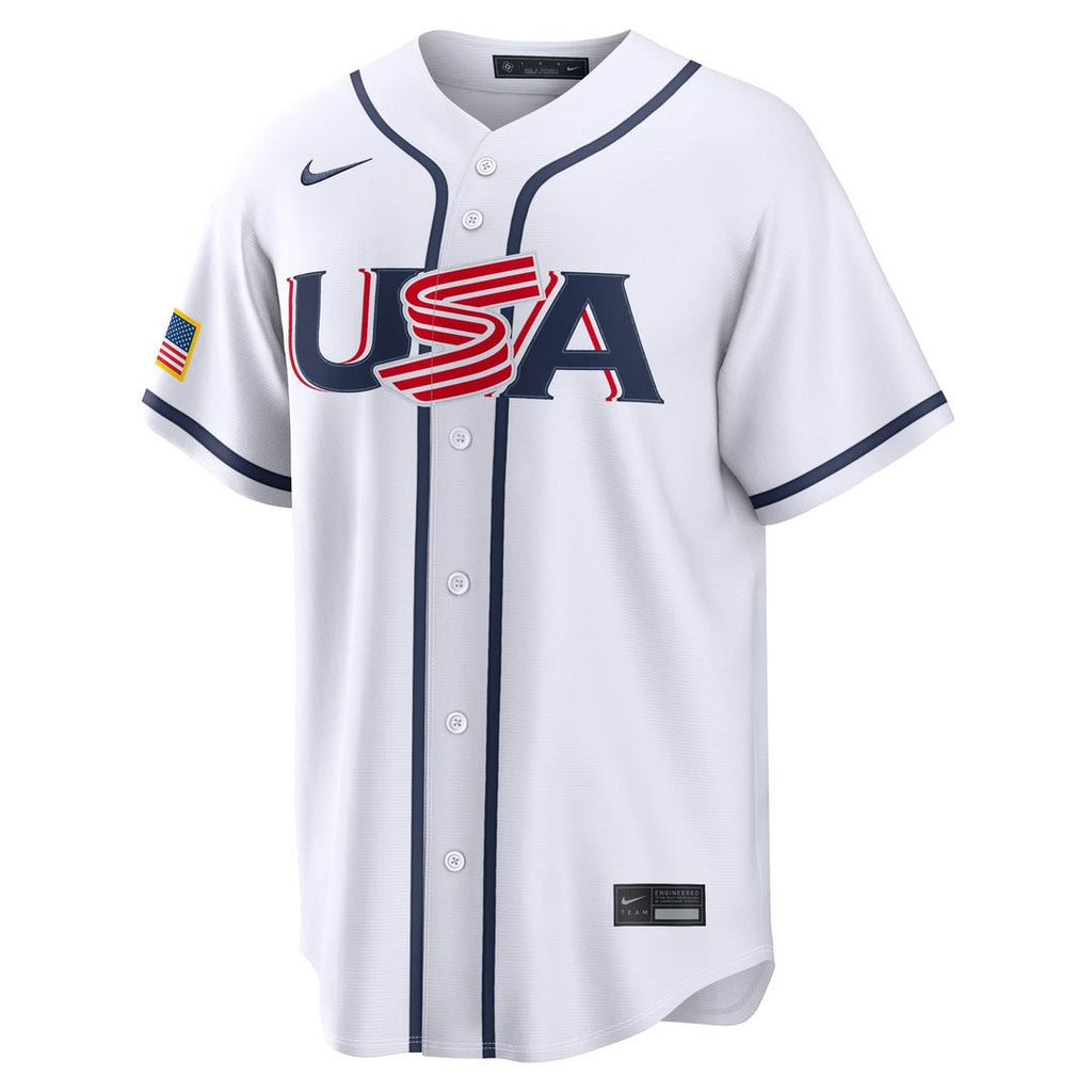 USA Baseball Logan Webb | Nike White 2026 World Baseball Classic Home Stadium Jersey