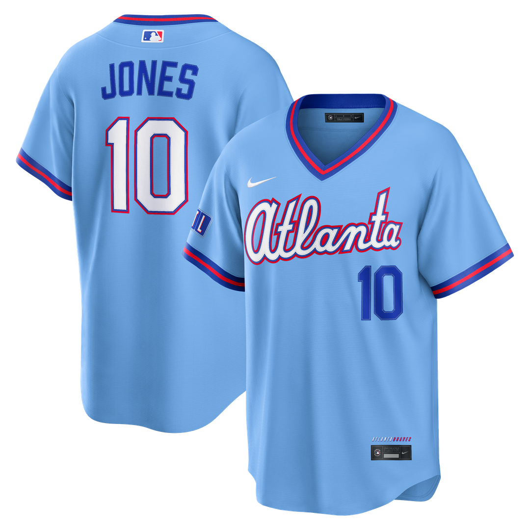 Atlanta Braves Chipper Jones | Nike Powder Blue 2026 City Connect Stadium Jersey