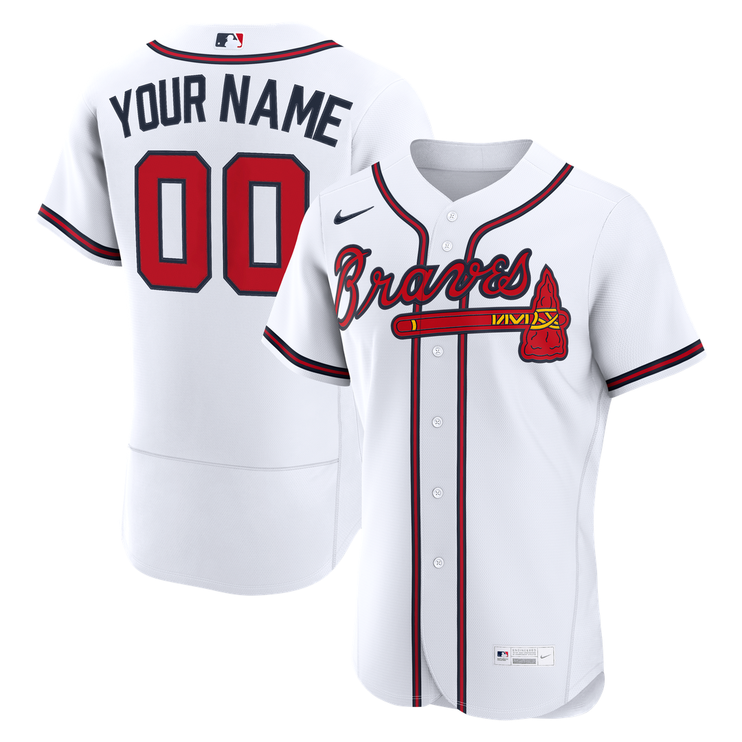 Atlanta Braves | Nike White Home Authentic Custom Jersey