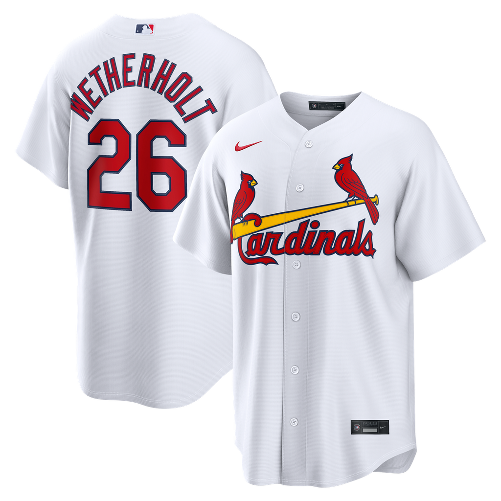 St. Louis Cardinals JJ Wetherholt | Nike White Home Replica Jersey