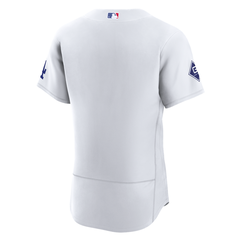 Los Angeles Dodgers | Nike White Home Sponsor Patch Authentic Jersey
