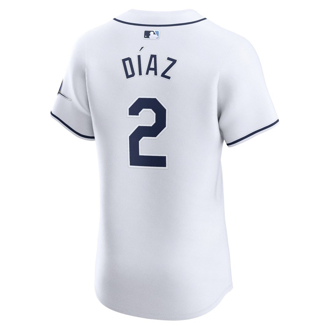 Tampa Bay Rays Yandy Diaz | Nike White Home Elite Player Jersey