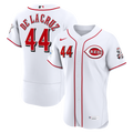 Cincinnati Reds Elly De La Cruz | Nike White Home Authentic Sponsor Patch Jersey