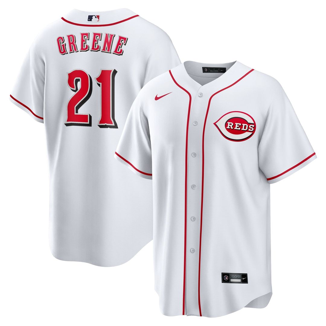 Cincinnati Reds Hunter Greene | Nike White Home Replica Jersey