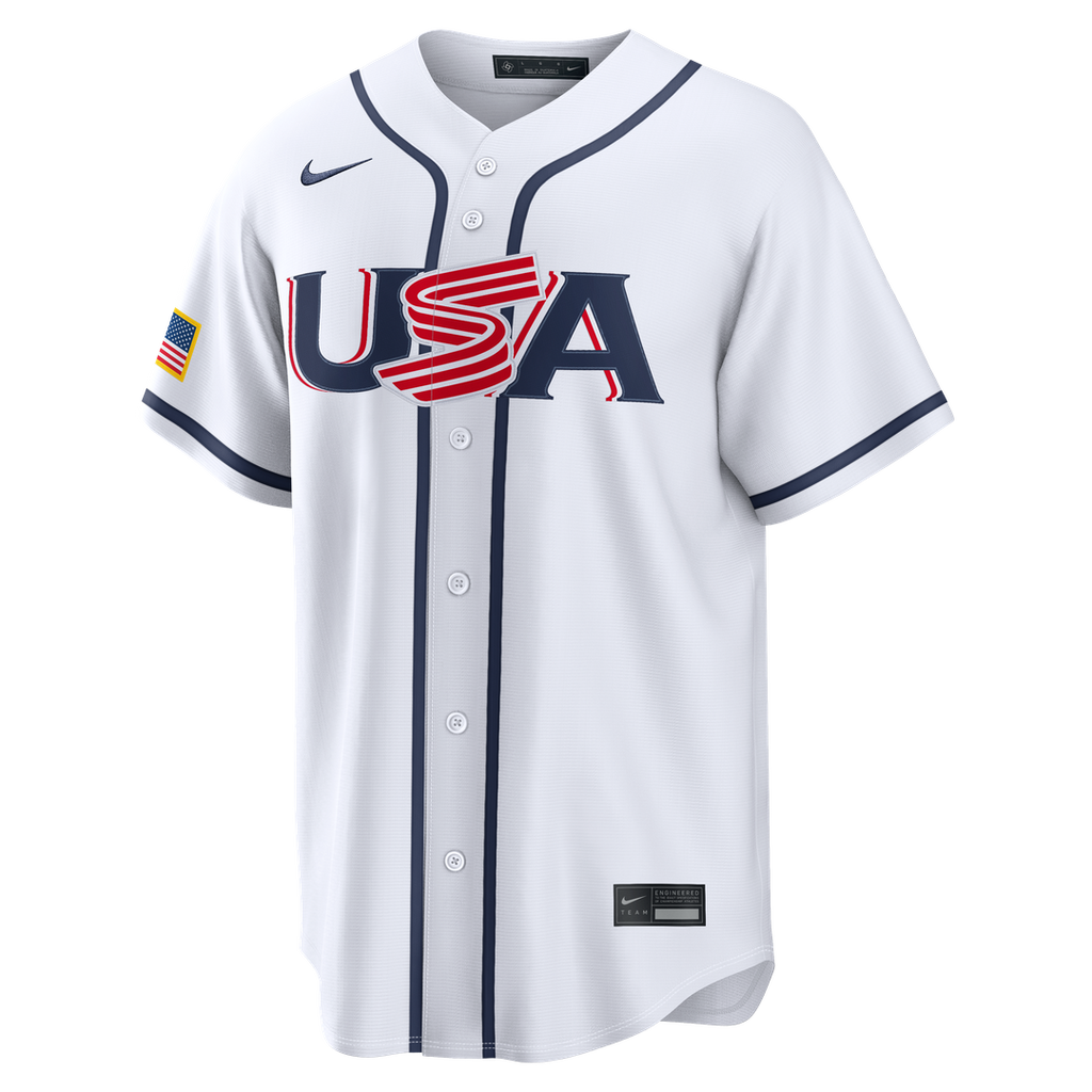 USA Baseball Gunnar Henderson | Nike White 2026 World Baseball Classic Home Stadium Jersey