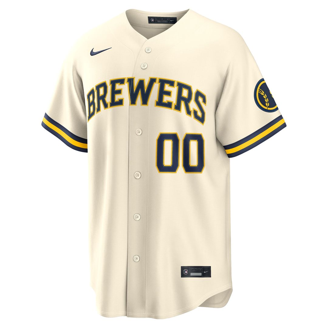 Milwaukee Brewers | Nike Cream Home Stadium Custom Jersey