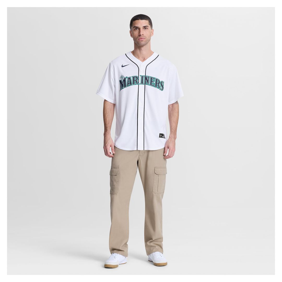 Seattle Mariners Logan Gilbert | Nike White Home Replica Jersey