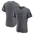 New York Mets | Nike Gray City Connect Authentic Sponsor Patch Jersey