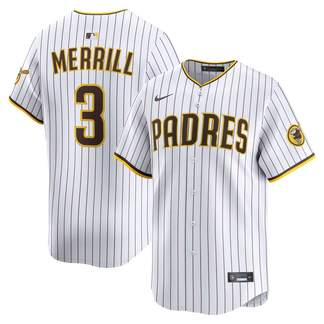 San Diego Padres Jackson Merrill | Nike Brown Road Limited Player Jersey