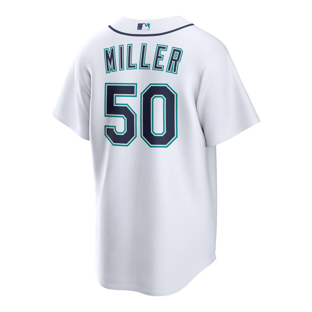 Seattle Mariners Bryce Miller | Nike White Home Replica Jersey