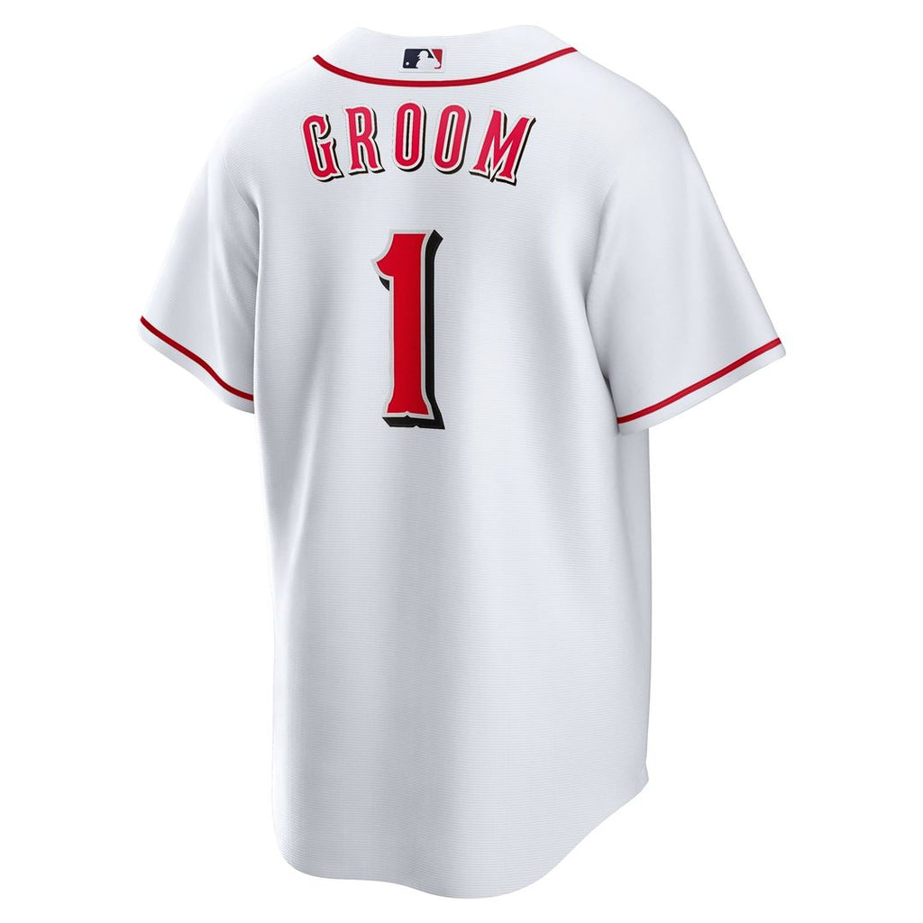 Cincinnati Reds | Nike White #1 Groom Home Replica Jersey