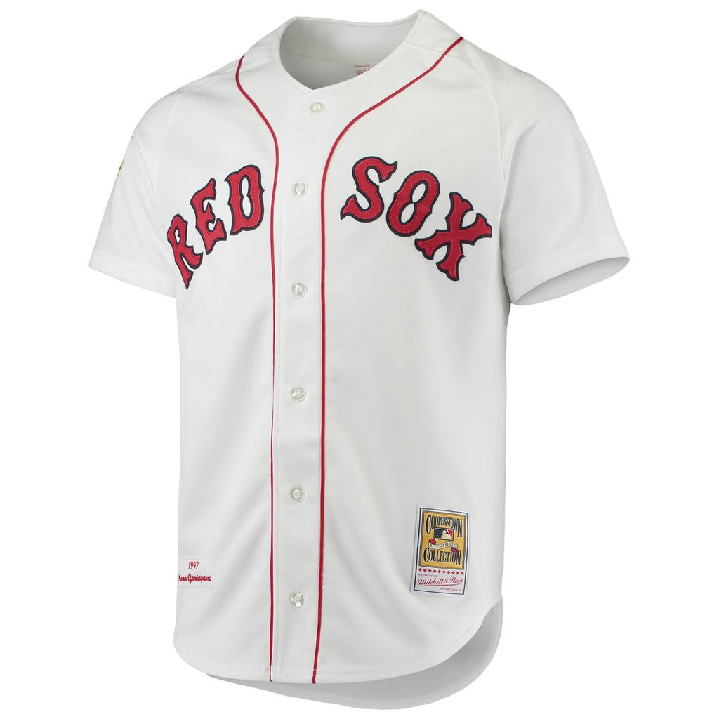 Boston Red Sox Nomar Garciaparra | Mitchell & Ness White 1997 Cooperstown Collection Authentic Jersey