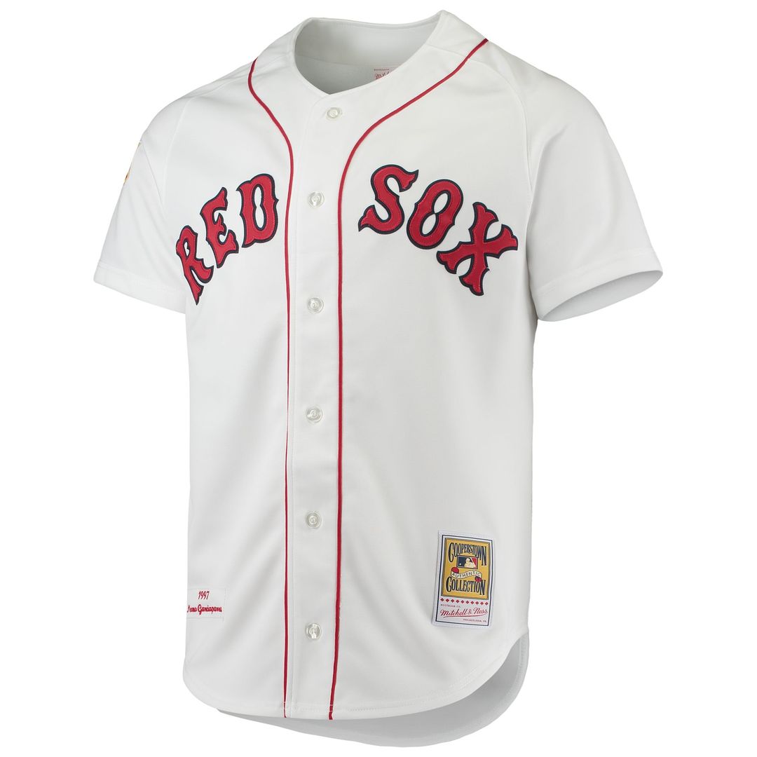 Boston Red Sox Nomar Garciaparra | Mitchell & Ness White 1997 Cooperstown Collection Authentic Jersey