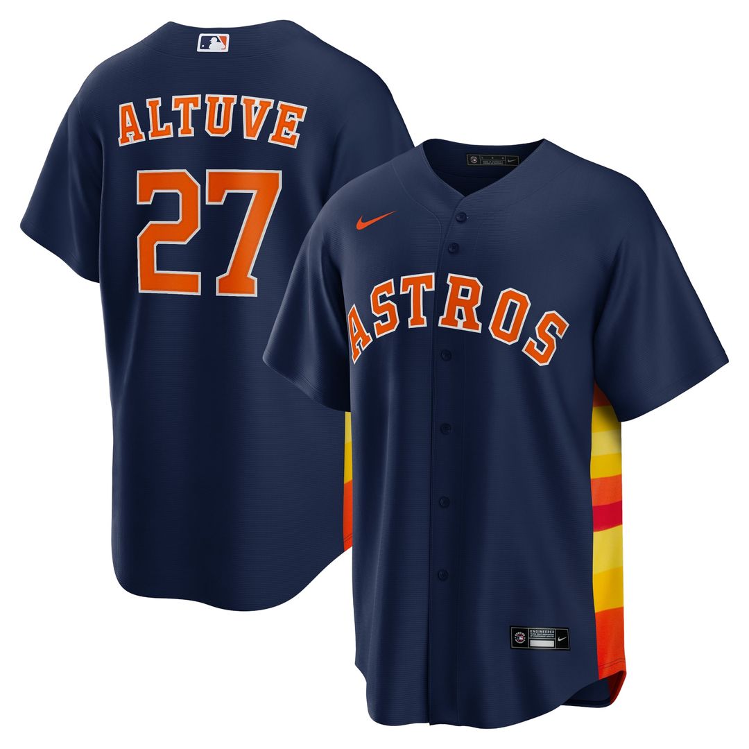 Houston Astros Jose Altuve | Nike Navy Alternate 2 Replica Jersey