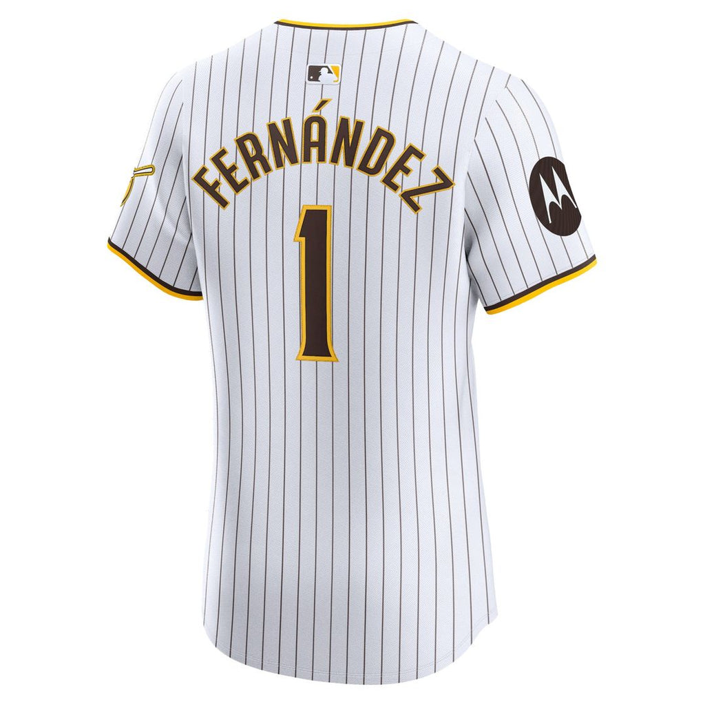 San Diego Padres Tony Fernández | Nike White Home Elite Sponsor Patch Player Jersey