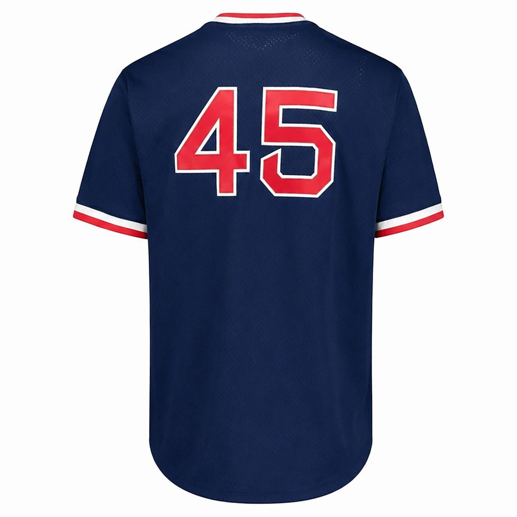 Boston Red Sox Pedro Martinez | Mitchell & Ness Navy Big & Tall Cooperstown Mesh Batting Practice Jersey