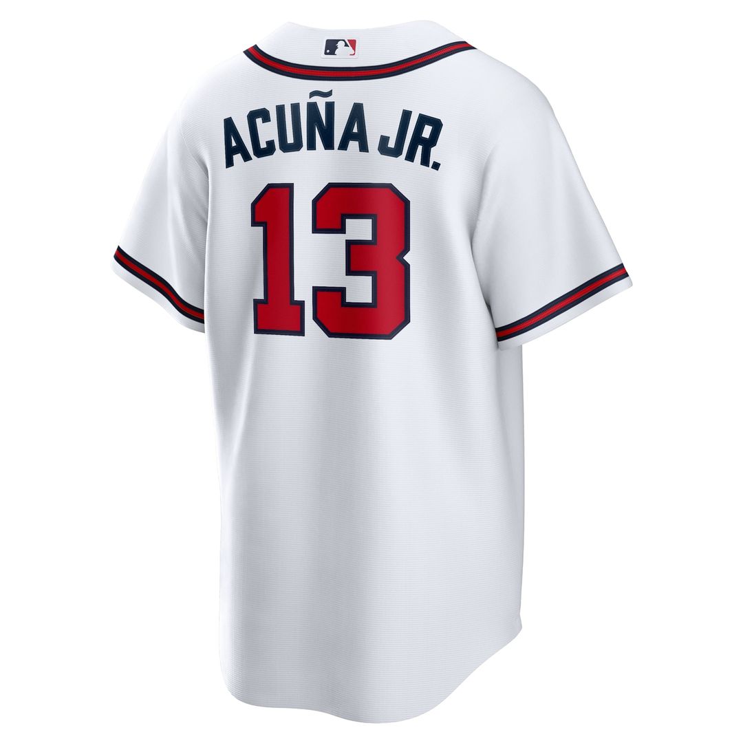 Atlanta Braves Ronald Acuna Jr. | Nike White Home Replica Player Name Jersey