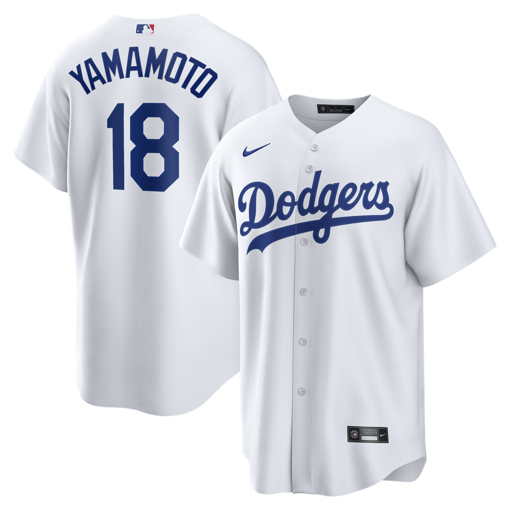 Los Angeles Dodgers Yoshinobu Yamamoto | Nike White Home Replica Jersey