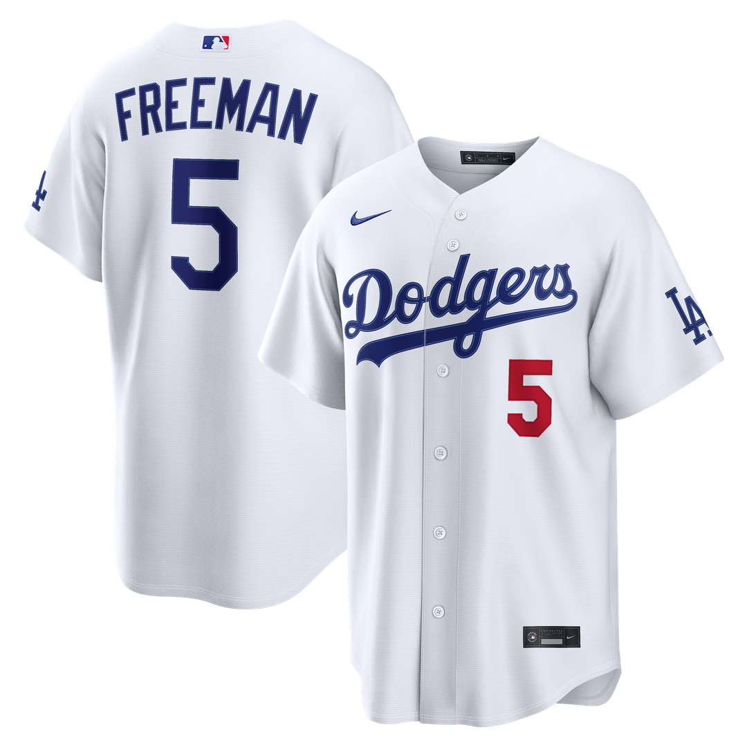 Los Angeles Dodgers Freddie Freeman | Nike White Home Stadium Jersey