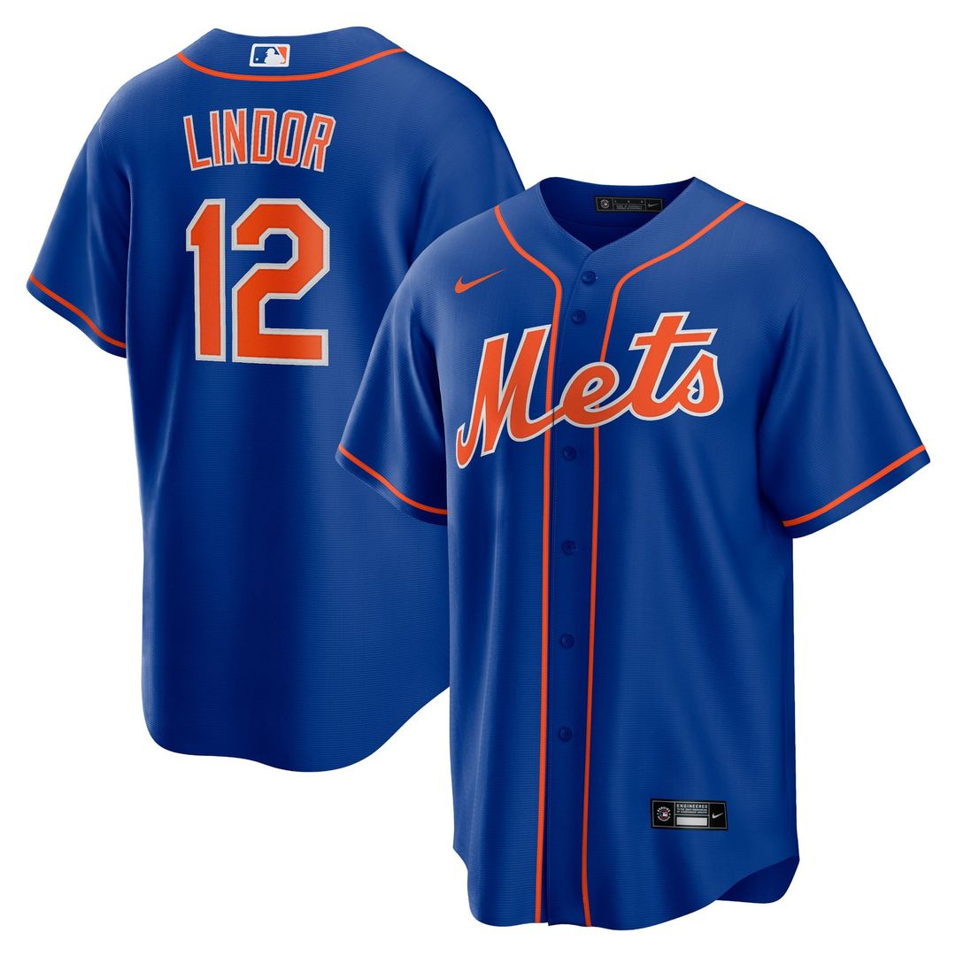 New York Mets Francisco Lindor | Nike Royal Big & Tall Alternate Replica Player Jersey