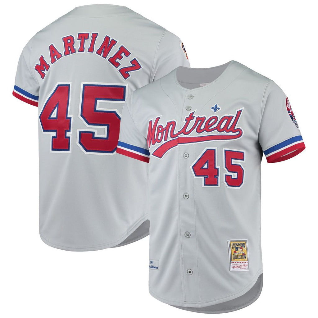 Montreal Expos Pedro Martinez | Mitchell & Ness Gray Cooperstown Collection Authentic Jersey