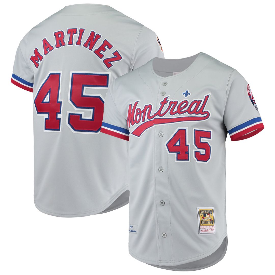 Montreal Expos Pedro Martinez | Mitchell & Ness Gray Cooperstown Collection Authentic Jersey