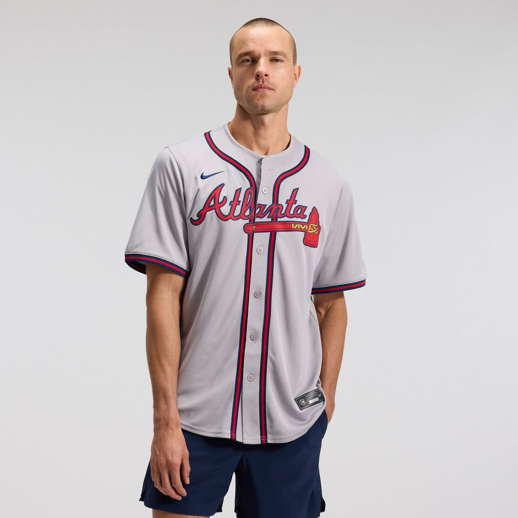 Atlanta Braves Ozzie Albies | Nike Gray Road Limited Player Jersey