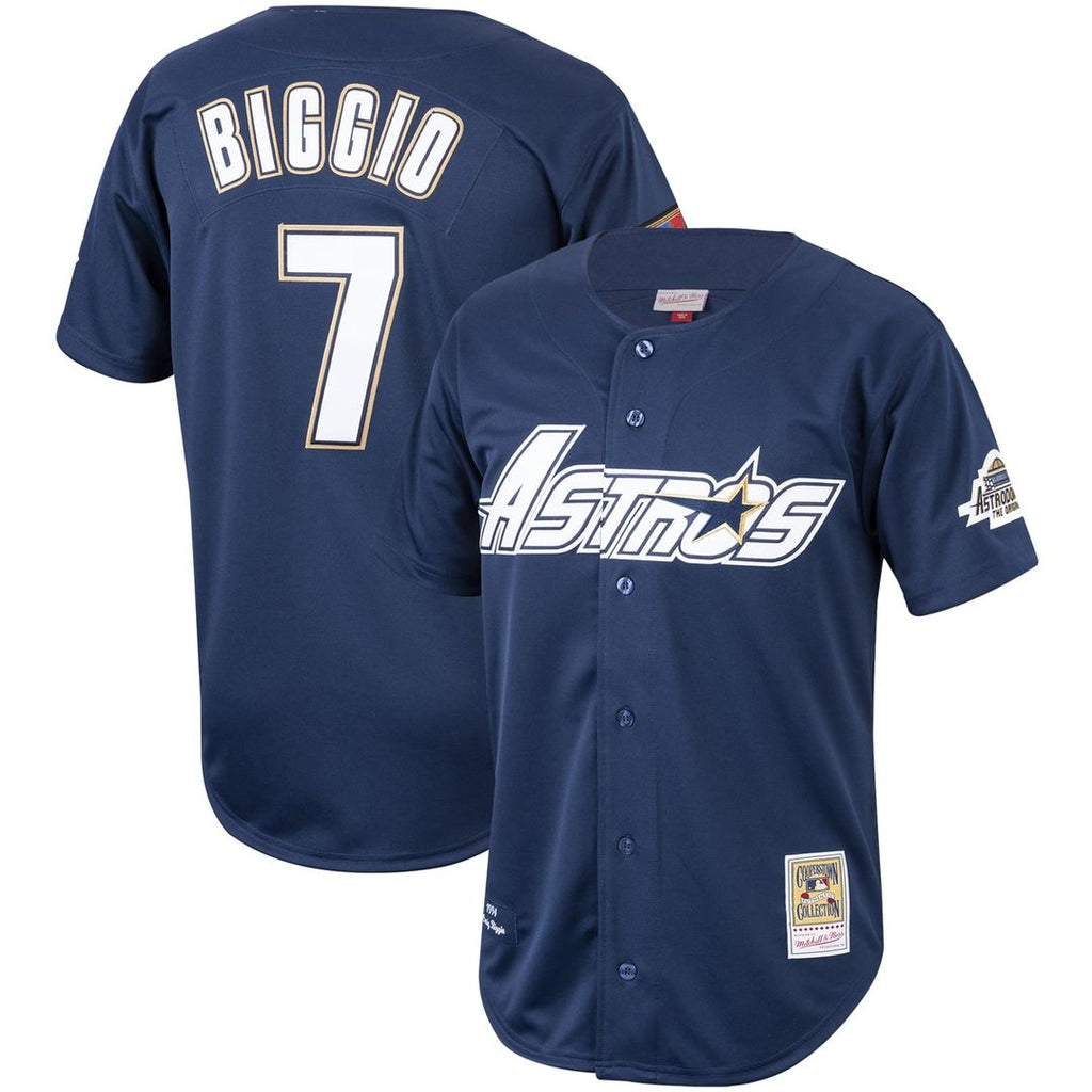 Houston Astros Craig Biggio | Mitchell & Ness Navy Cooperstown Collection 1994 Authentic Jersey