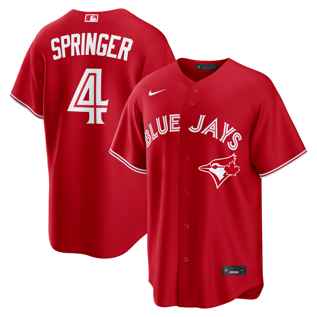 Toronto Blue Jays George Springer | Nike Red Canada Day Replica Jersey