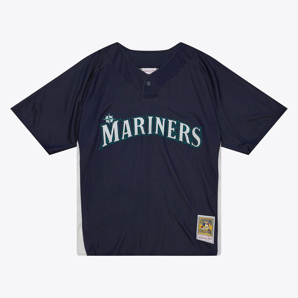 Seattle Mariners Ichiro Suzuki | Mitchell & Ness Navy Big & Tall Cooperstown Mesh Batting Practice Jersey