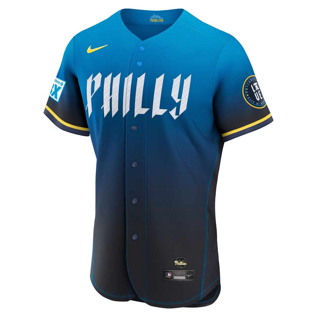 Philadelphia Phillies | Nike Navy City Connect Authentic Sponsor Patch Jersey
