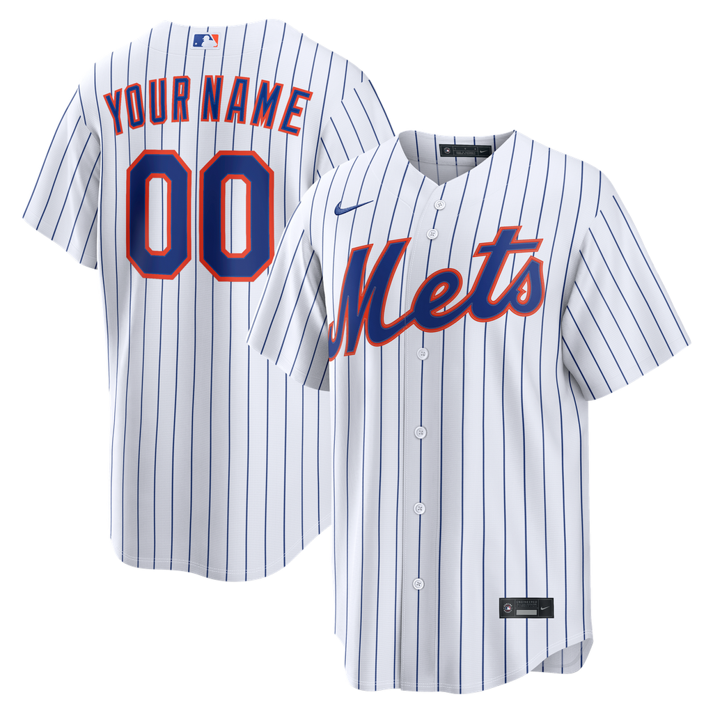 New York Mets | Nike White Home Replica Custom Jersey